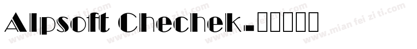 Alpsoft Chechek字体转换